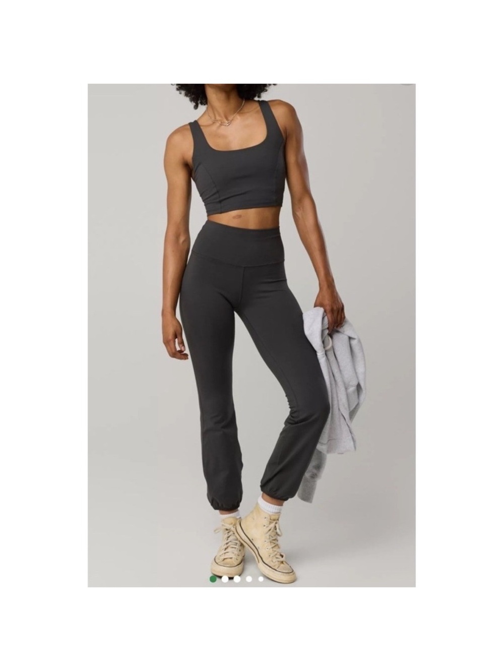 Aerie the Hugger Cinch Pant High Rise Black size Women’s Large
